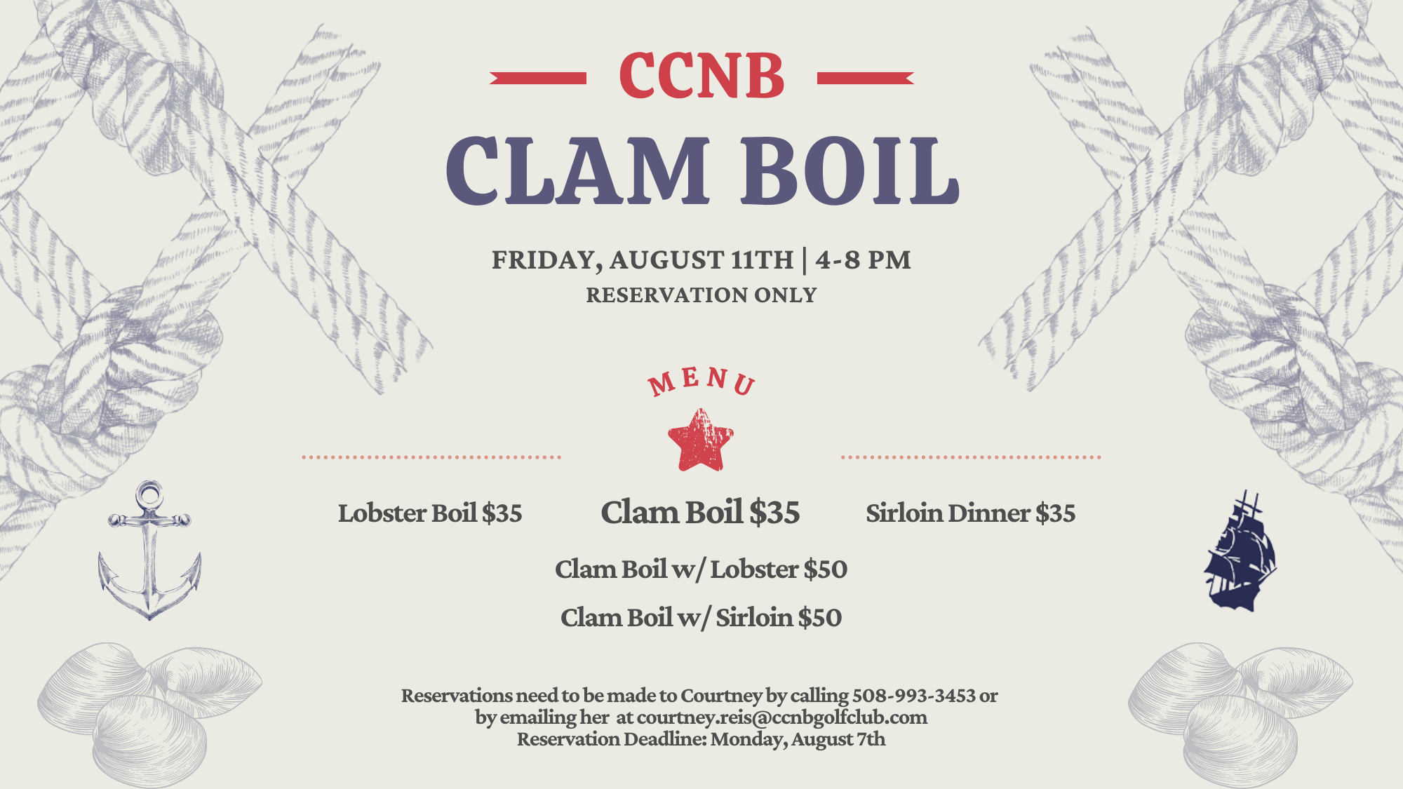 CCNB Clam Boil flyer 811 tv size