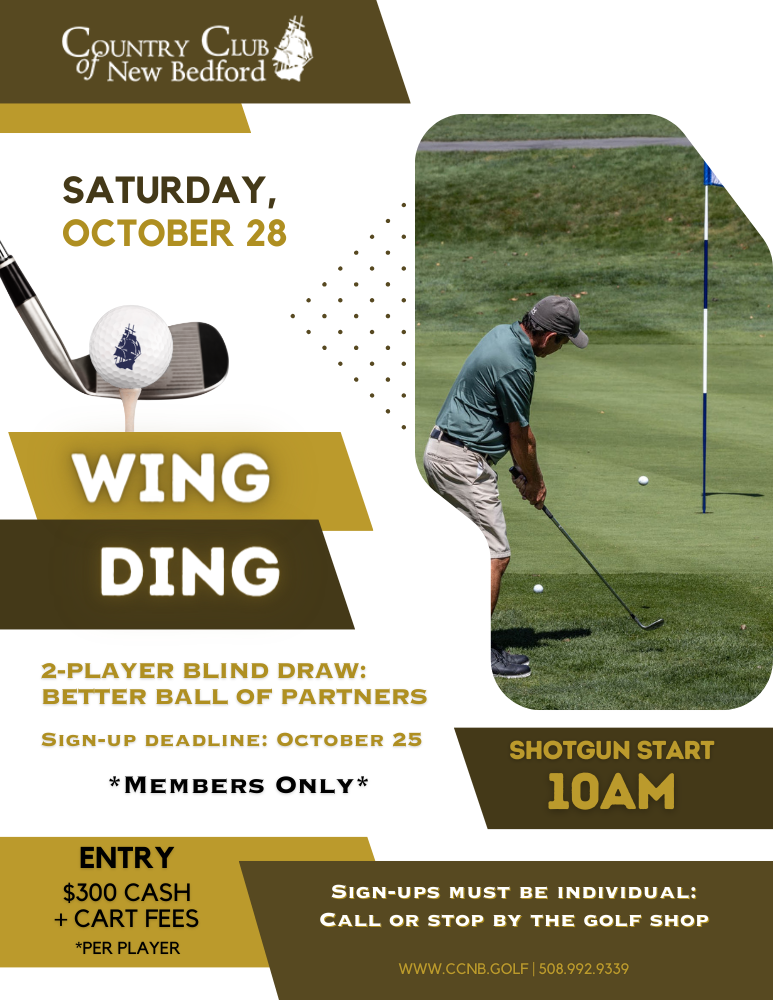 CCNB Wing Ding Tournament 1028 Flyer